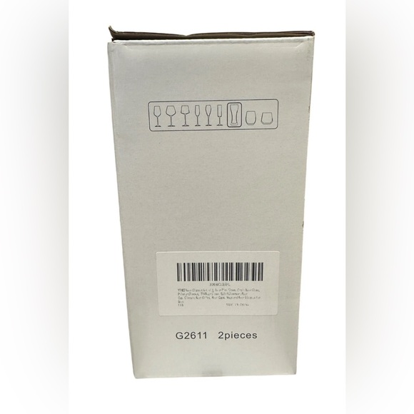 3 Yibez Crystal Beer Glasses Set Of 2 - Picture 3 of 4